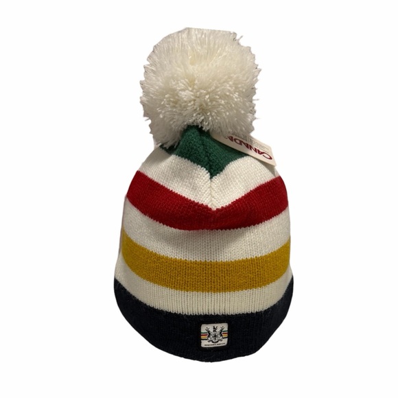 NWT HBC Stripes Knit Toque With Pom Pom - Picture 4 of 12